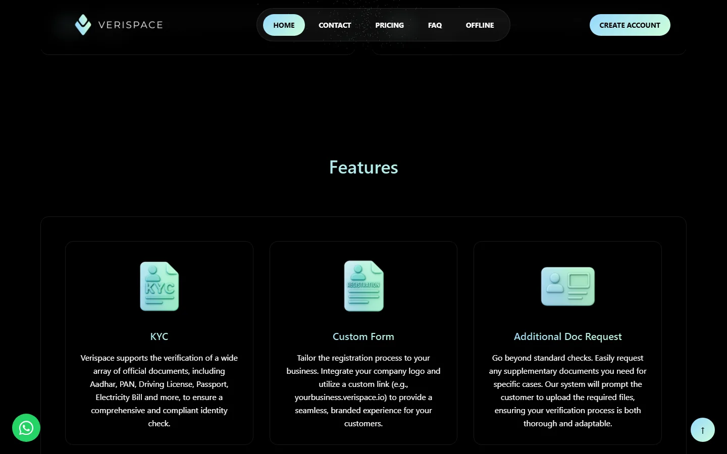 Verispace — Features