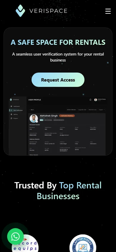 Verispace — Home — mobile